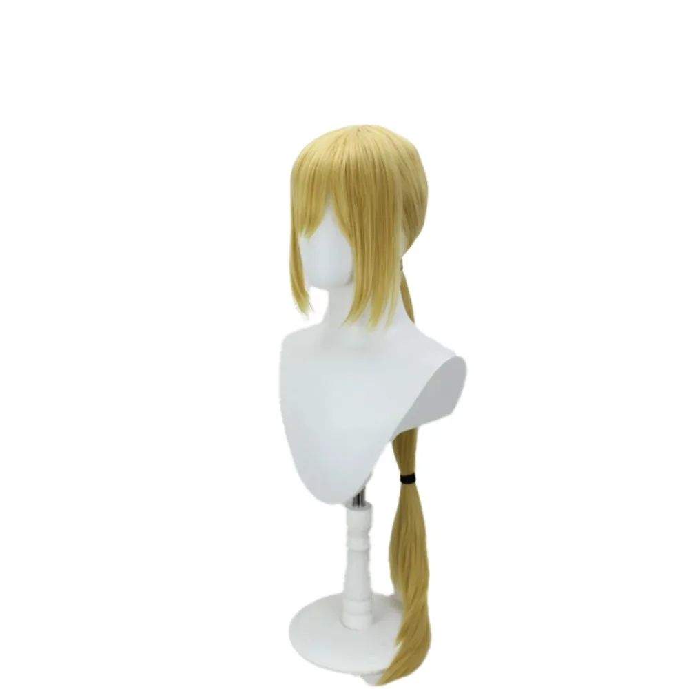 전투왕들의 왕 '97 테리 보가드 황금색 스파이크 긴 머리 합성 섬유 코스프레 가발