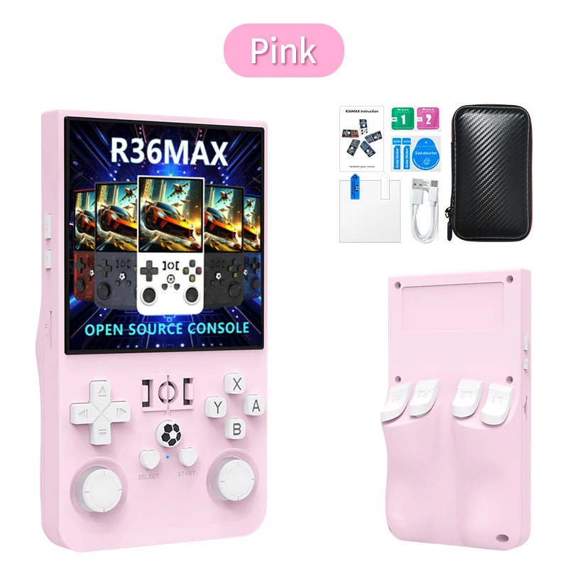 R36 Max Originele Console Handheld Game Spelers 4 inch IPS Scherm Open Source Console Retro Pocket Video Player 64G/128G Snel Schip - afbeelding 1