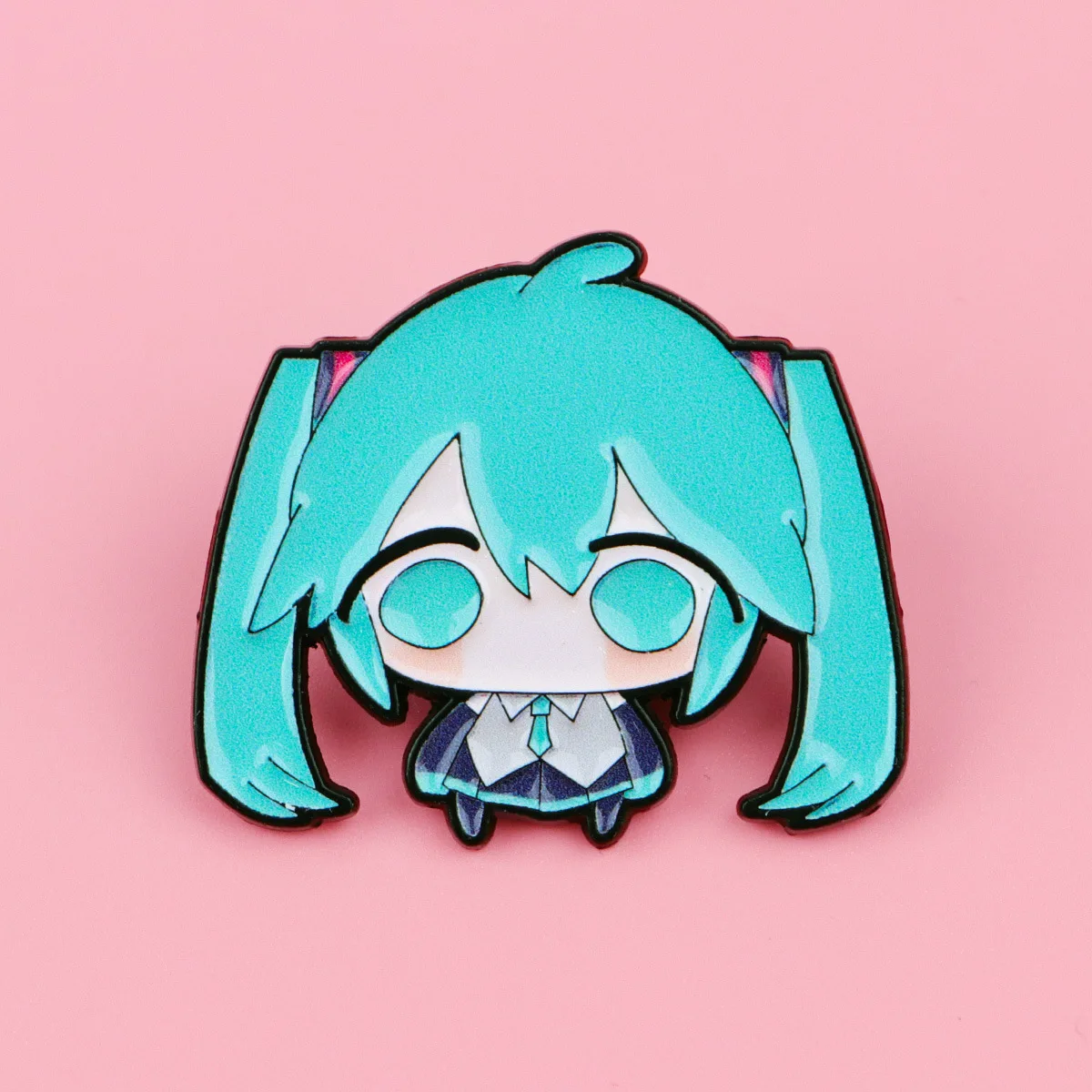 Anime Girl Q Version Enamel Pins Kawaii Virtual Singer Brooches Backpack Hat Clothes Badge Decoration Fans Collection Gift image 3