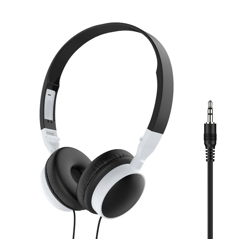 Universal 3.5mm Wired Headphones Foldable Headphones Bass Stereo Fashion Music Earphones For PC MP3 Smartphones
