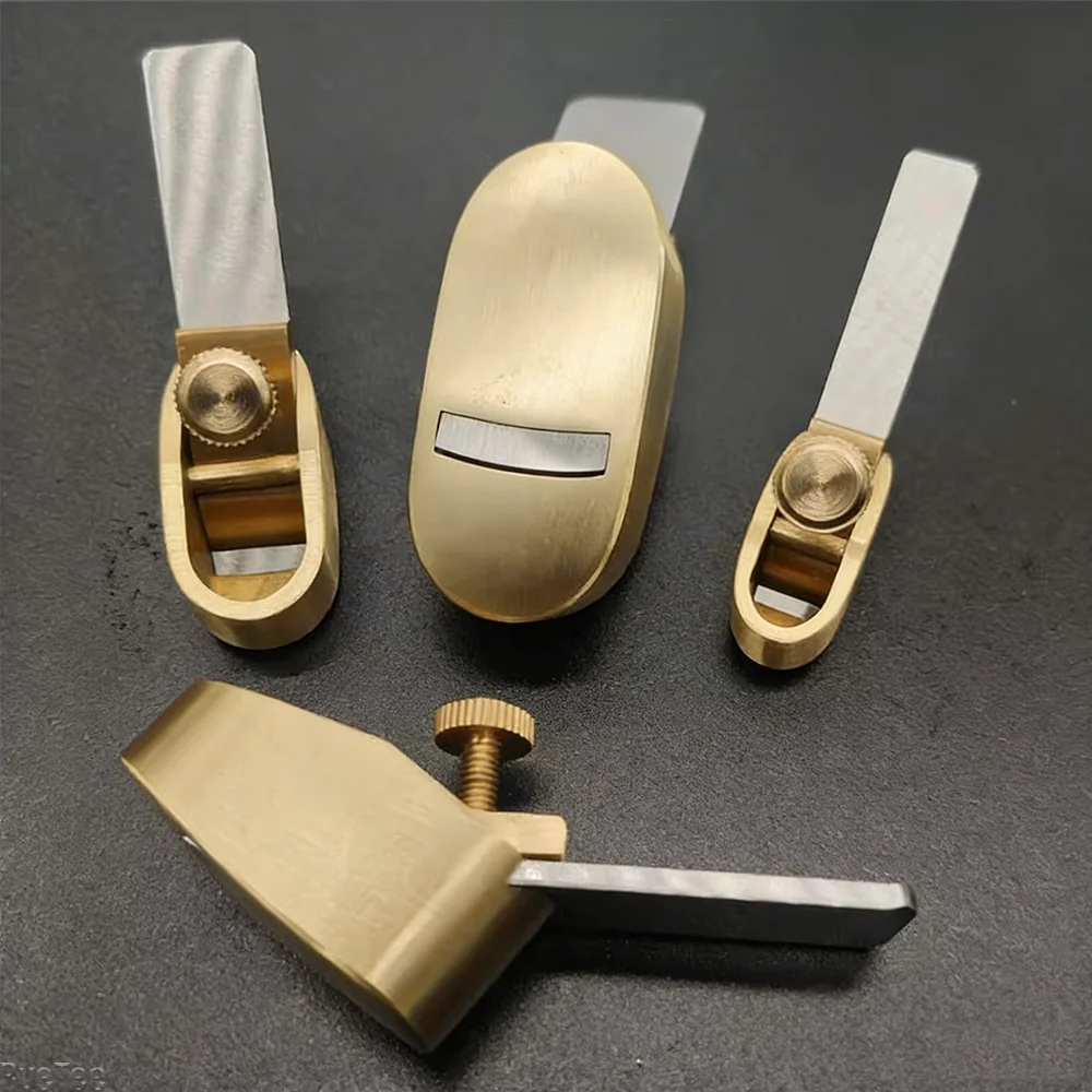 

High quality convex bottom Mini Brass Thumb planes Woodworking Planer, violin/cello making Luthier tools