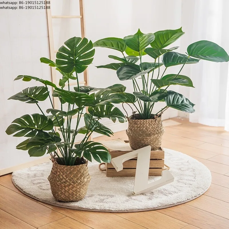 Nordic simulated green plant small potted plant turtle back bamboo fake tree landscaping pot living room ornament decoration