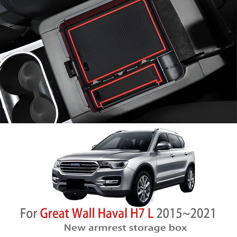 

Car Accessories For Great Wall Haval H7 L 2015~2021 2016 Center Console Armrest Storage Box Multifunctional Storage Auto Parts