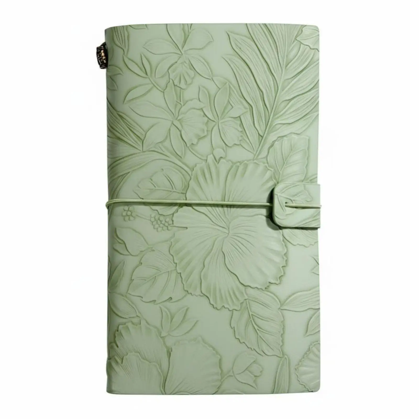 Portable A6 Vintage Embossed Notebook, Thick Lined Blank Notebook, Travel