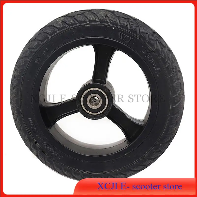 

200x50 Solid Wheel 8-inch Explosion-Proof Non-Pneumatic Tire Alloy Hub with 10mm Bearing Hole for Electric Scooter