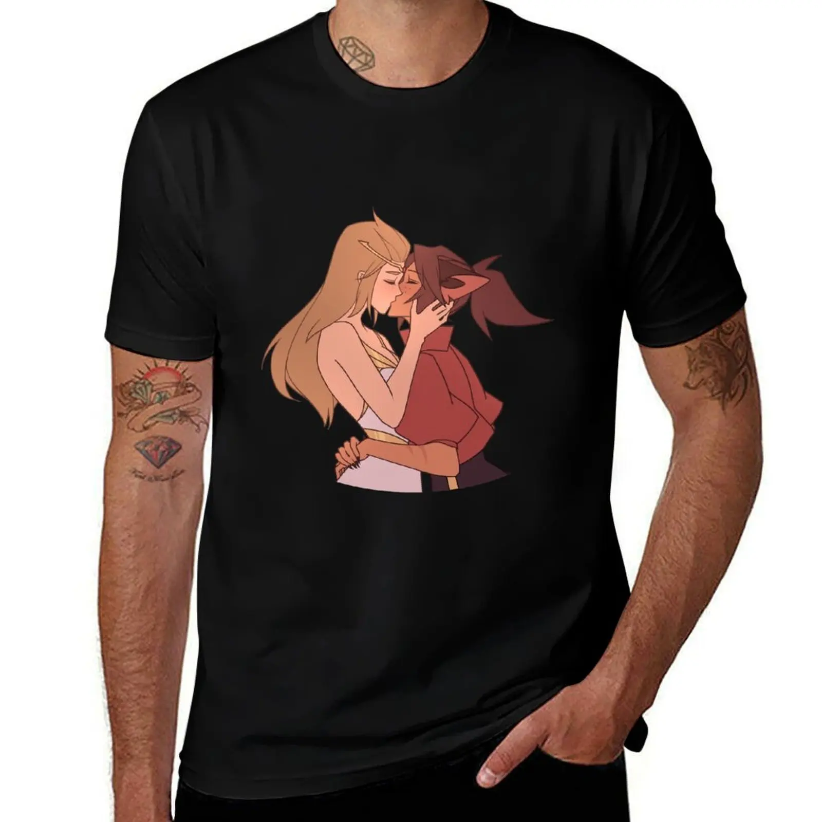 Shera Catra and Adora in Etheria T-Shirt Independence Day Short Sleeve T-Shirt
