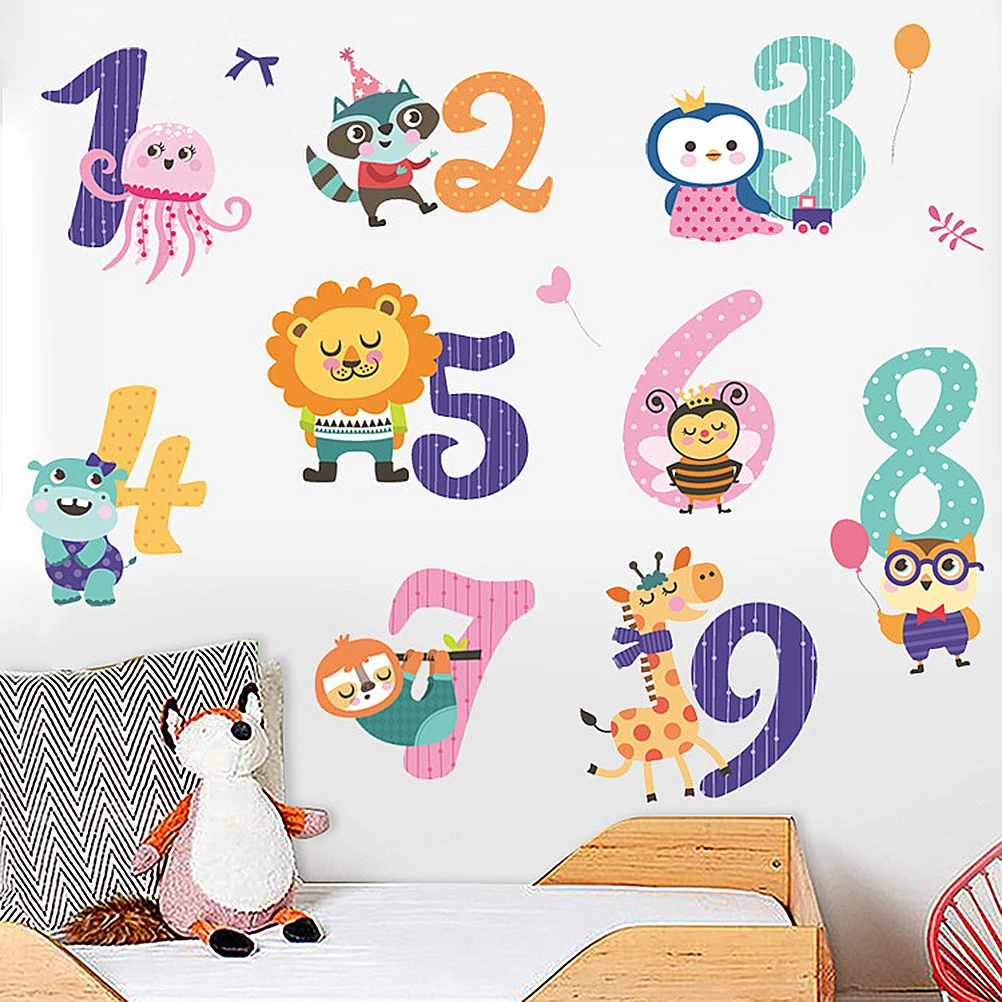

Premium PVC Cartoon Dog Pattern Wall Sticker DIY Removable Animal Decal for Kid Room Bedroom Assorted Color No Scratch Decor
