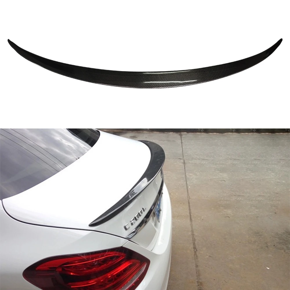 For Mercedes Benz C-class W205 2015 16 17 18 19 20 21 AMG Rear Trunk Spoiler Wing Lip Tail Air Exterior Tuning Accessories Parts