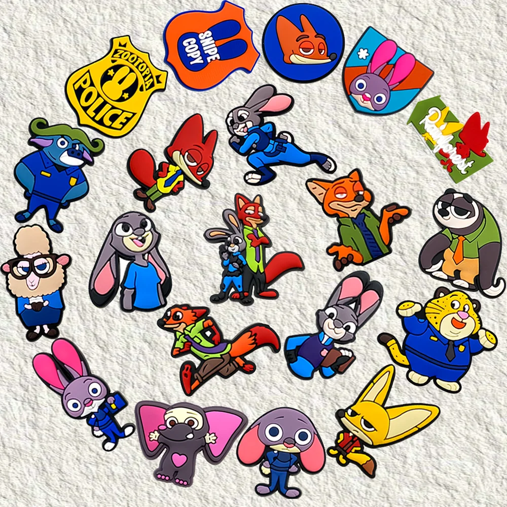 20 ชิ้นซูโทเปียอุปกรณ์เสริมรองเท้ารองเท้าชาร์มรองเท้าหัวเข็มขัดรองเท้าแตะ PVC ตกแต่ง-รองเท้าชาร์มของขวัญ