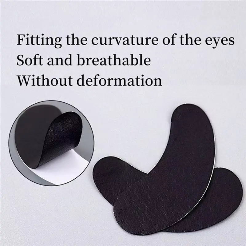 AA20-Isolate UV Black Eye Patches For Eyelash Extension Eye Gel Pads Hydrogel Padding UV Protection Stickers Makeup Tools