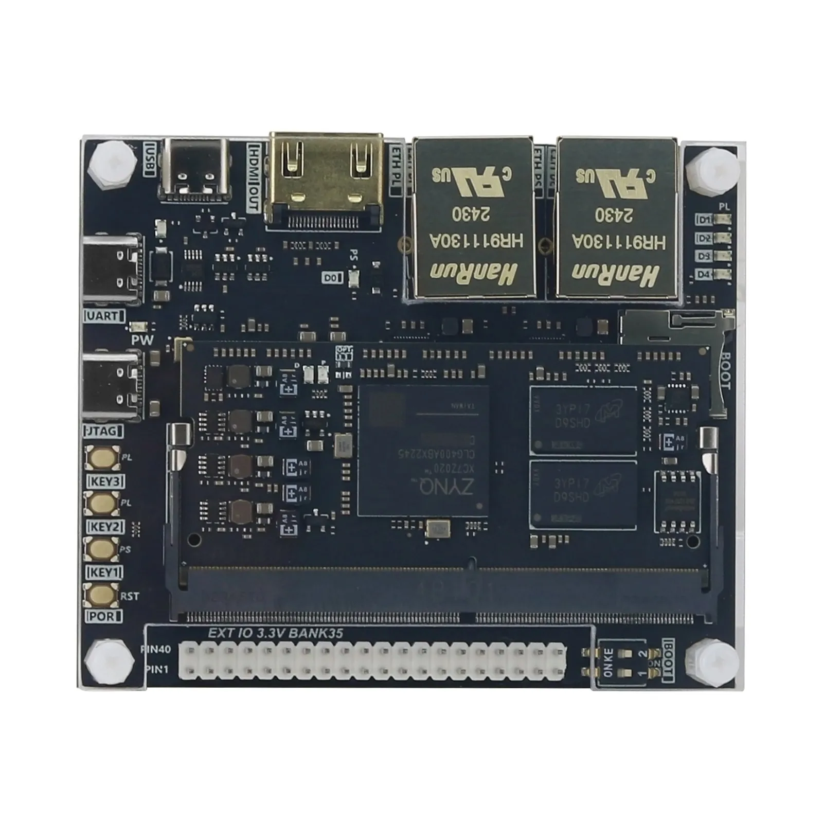 ZYNQ7020 766MHz Processor Base Board + Core Board Kit Support OPENCV for FPGA Development