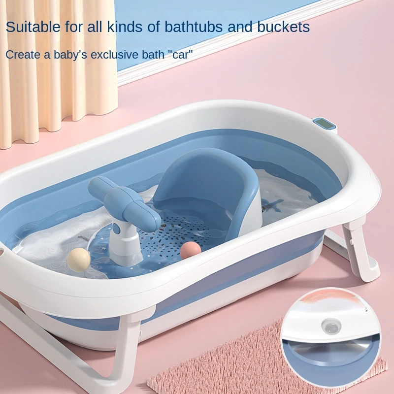 Baby Bathtub Bracket Anti Slip Bathstool Baby Shower Seat New Style Bathstool Soft and Breathable Seat with Adjustable Support