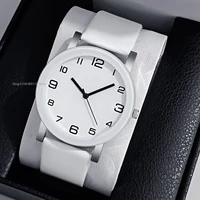 Reloj de cuero Simple de moda Relojes Reloj de cuarzo Mujeres Hombres Reloj de pulsera digital casual Relojes de pareja 자Relojes Para Mujer