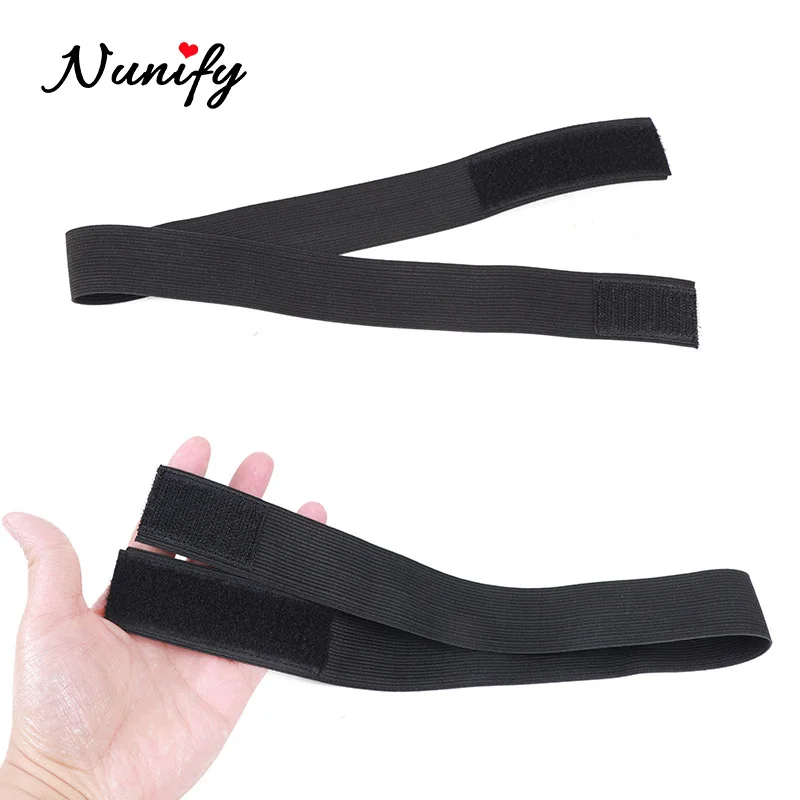 

1Pcs Melt Band For Lace Frontal Black Edge Adjustable Elastic Band For Making Wig Caps 60Cm Wig Headband Lace Band For Hair 3Cm