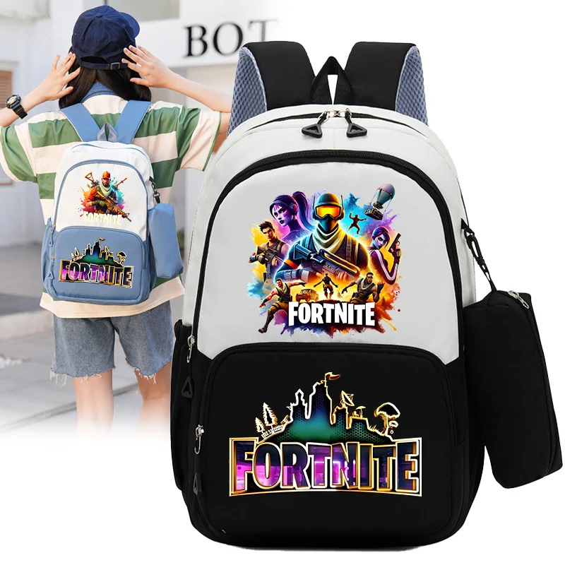 Рюкзаки для студентов Fortnite, школьный рюкзак с принтом «Форсит», милый рюкзак для мальчиков и девочек, студенческий рюкзак «Снова в школу», подарки на день рождения