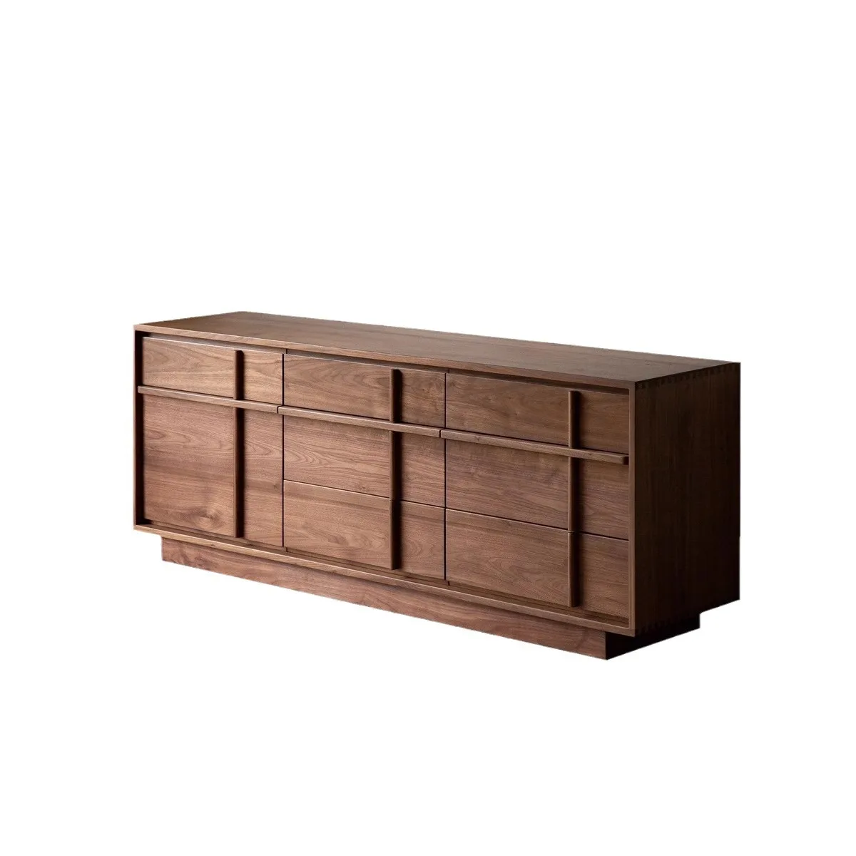

North American, Black Walnut, All Solid Wood, Chest, Retro, Living Room, Bone Line, Multifunctional