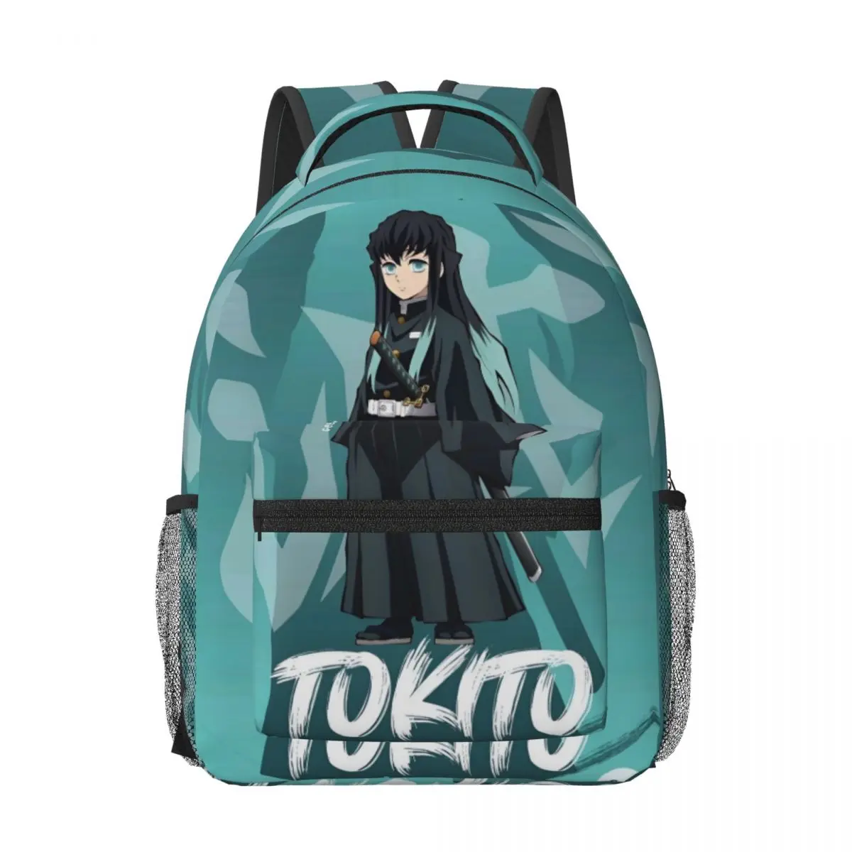 Muichiro Tokito Demon Slayer For Girls Boys Large Capacity Student Backpack Lightweight waterproof Backpack 17in