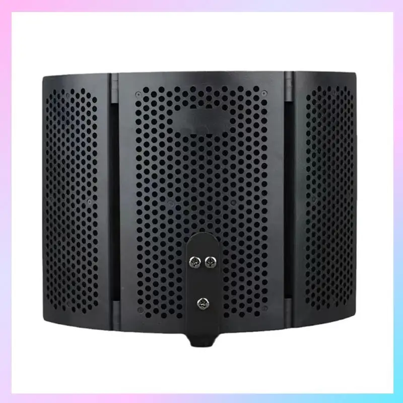 AB25-GAZ-300P Portable Vocal Booth Ambient Reflection Filter Sound-Absorbing Foam Mic Isolation Shield Mic Soundproof Screen