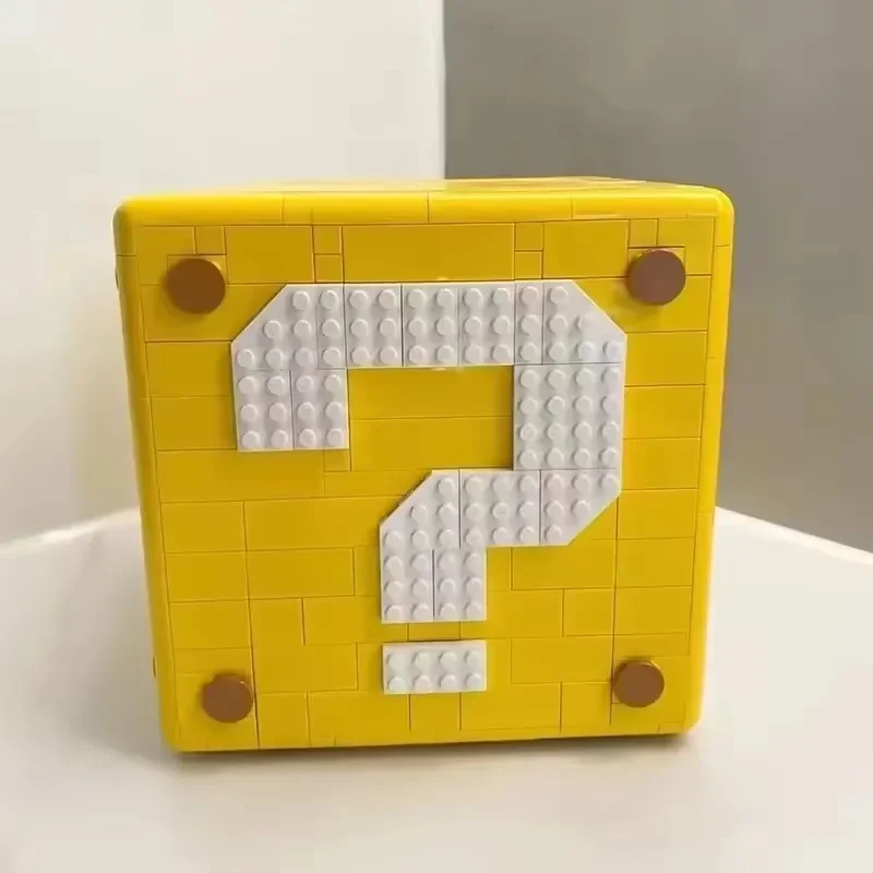 En Stock caliente 64 punto de interrogación bloque de construcción Compatible 71395 juguetes para niños niñas Kit modelo para ladrillos regalos de navidad para niños