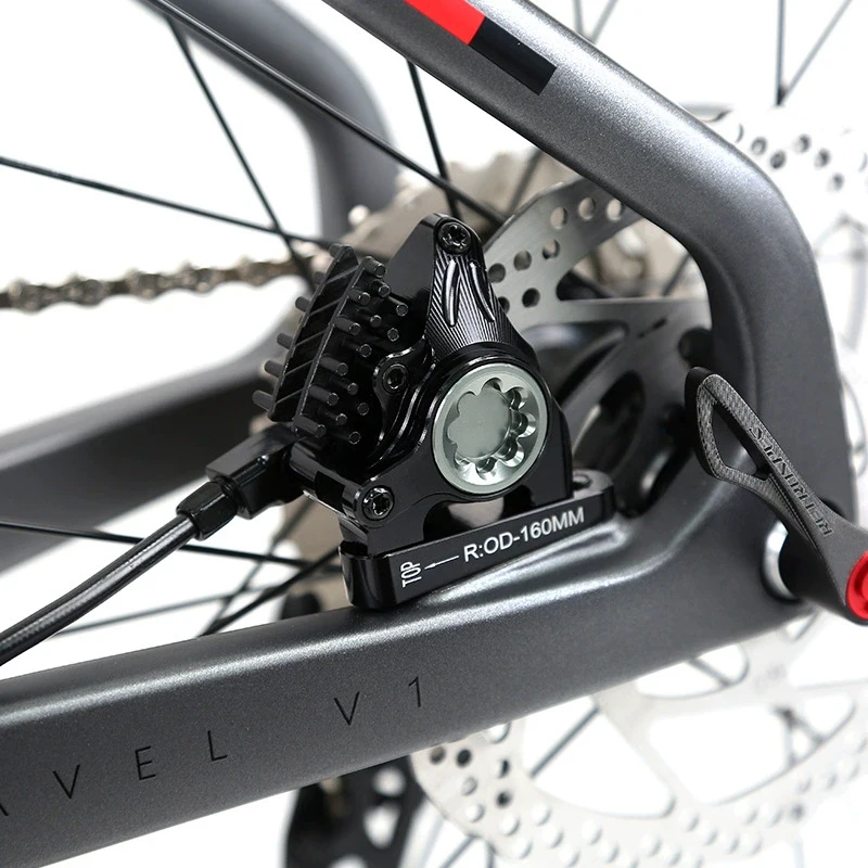 TWITTER GRAVEL V1 Carbon Fiber 700*38C GRAVEL Bike Flat-handlebar RS-24S Hydraulic Disc Brake Carbon Road Bicicleta For Adults view 6