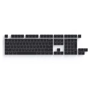 Nogi Cherry Profil Penutup Tombol Silikon ABS Putih Hitam Sakura Pep Sangat Peri untuk Keyboard Gh60 Poker 87 TKL 104 ANSI Xd64 Bm60 Xd68 12 keycaps penjualan terbaik hitam - №