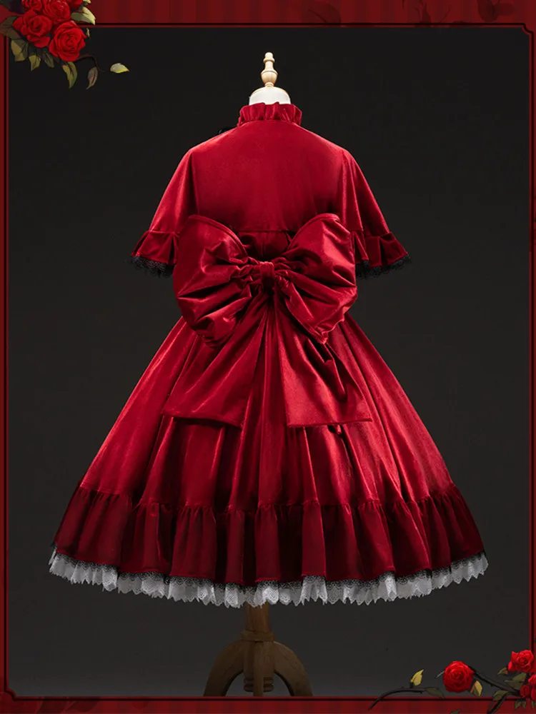 Pure Ruby Red Fashion Dress Cosplay Costume Anime Rozen Maiden Game Women Activity Party Role Play Clothes Sizes S-XL 2024