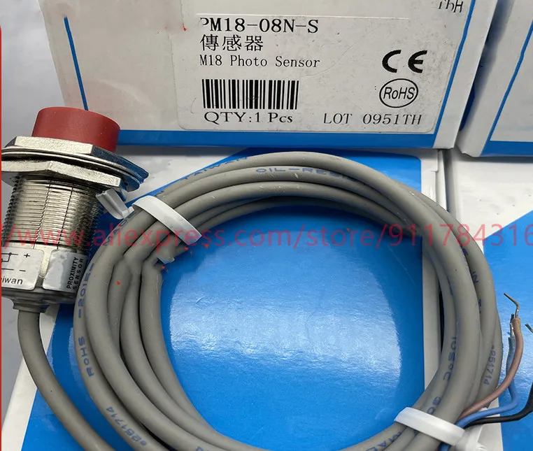 

3pcs New High Quality Fotek Proximity switch PM18-08N PM18-08P PM12-04N PM12-04P PM30-15N PM12-08N