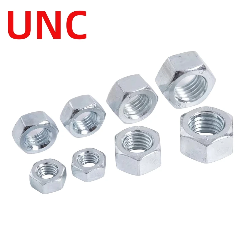 UNC 5#-40 6#-32 8#-32 10#-24 1/4 5/16 UK US Standard Coarse Fine Thread Hex Nut Hexagon Nut