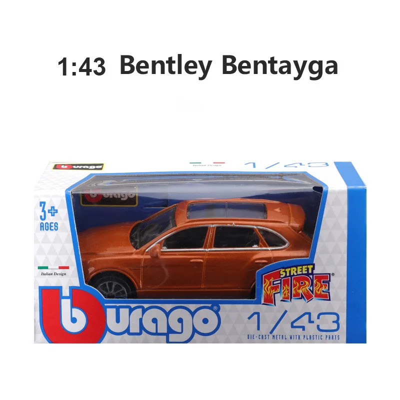 1:43 Bburago BMW M4 Cabrio Renault Clio Fiat 500 Alloy Die-cast Car Model Street Fire Series Model Collectible Holiday Gift