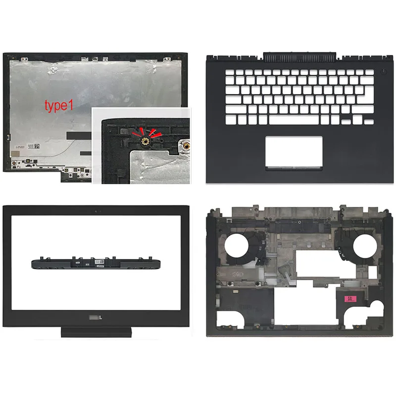 

NEW For DELL Inspiron 14 7466 7467 Series Laptop LCD Back Cover Front Bezel Palmrest Bottom Case Notebook Cover A B C D Cover