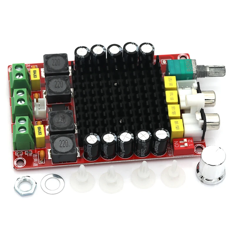 1-10pcs XH-M510 High Power Digital Amplifier Board 100Wx2 Overheat Protection TDA7498 Audio Stereo Amplifier Board DC14-34V