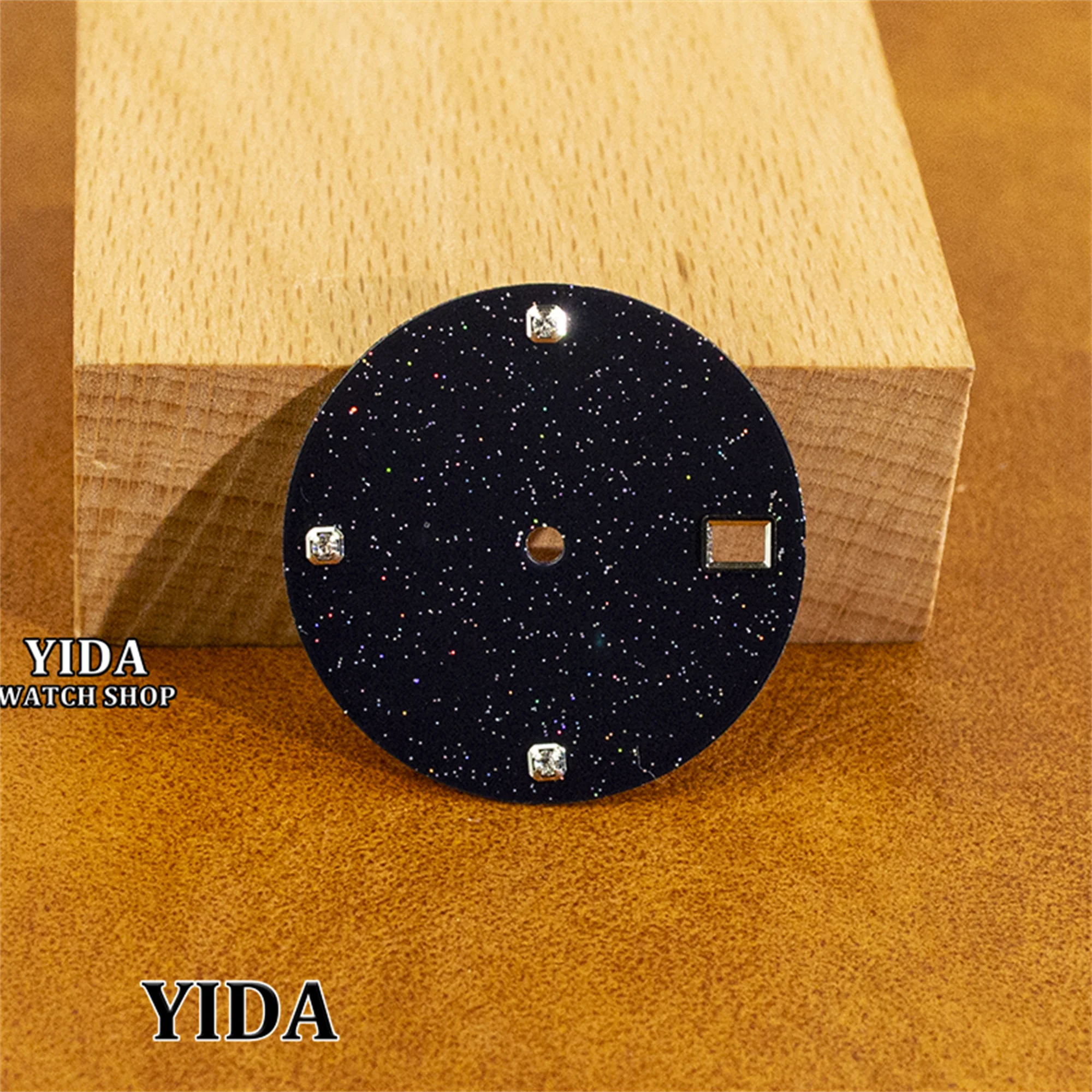 

NH35 Watch Dial 28.5mm Watch Dial Sparkling Starry Modified Watch Face For NH35 Mechanical Movement Datejust Dial Accessories