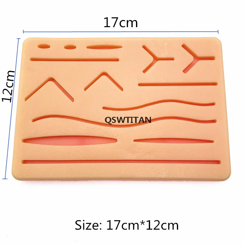 Nauczania do zszywania chirurgicznego zestaw do ćwiczeń szkolenia skóry działają igły nożyczki zestaw narzędzi medycznych Model nauczania szycia