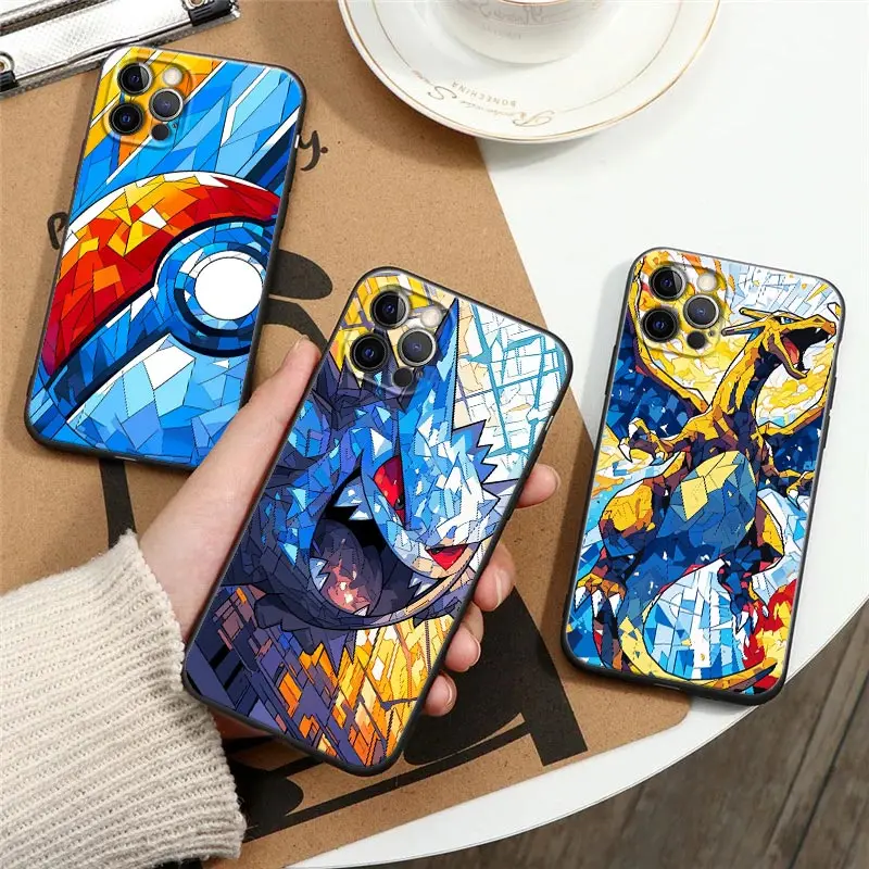 

Charizard Gengar Pokemons Cartoon Case For Apple iPhone 17 16 15 14 13 12 11 Pro Max XR XS 7 8 Plus 17Air 17Pro Back Cover Cases