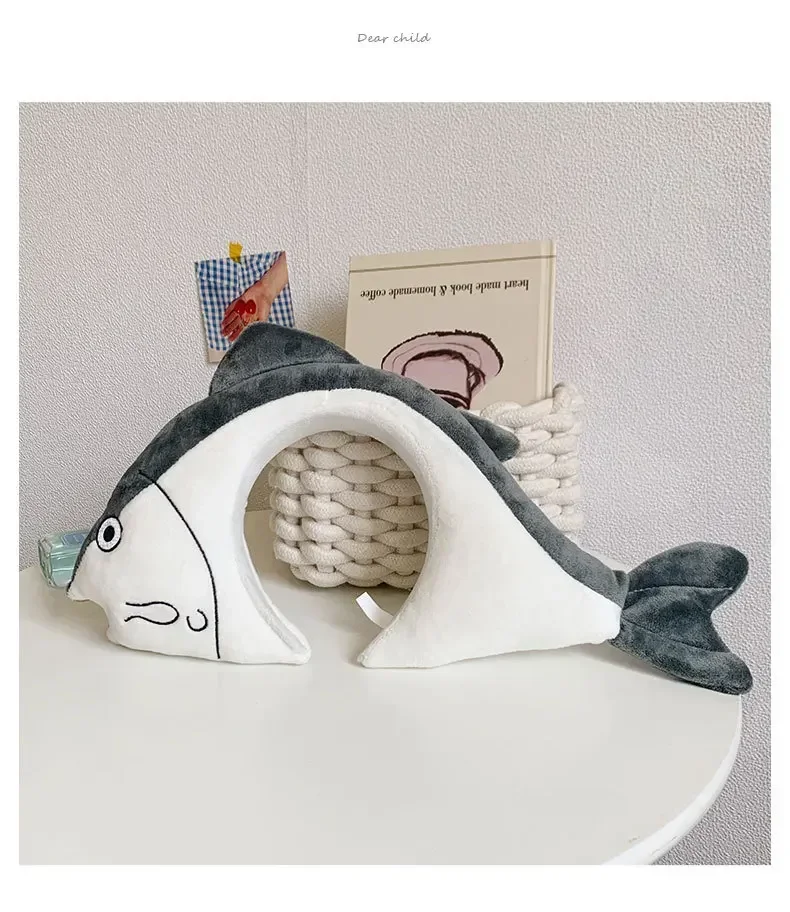 Popularna, urocza opaska do włosów w kształcie rybki, akcesorium do mycia twarzy dla dziewczynek.