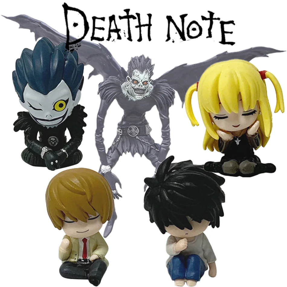 4Pcs/Set Death Note Anime Figure Lawliet L Ryuk Amane Misa Yagami PVC Collectiable Model Toys Fans Birthday Gifts