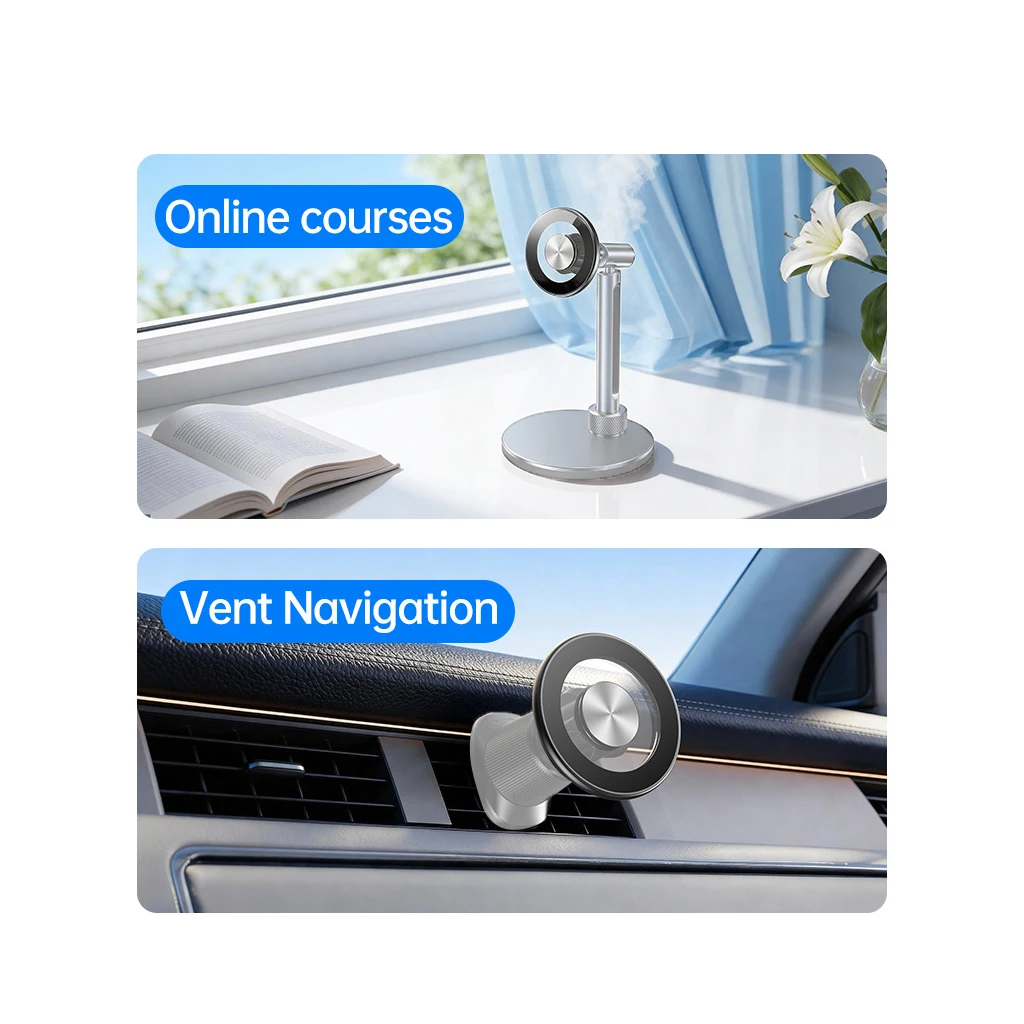 Magnetische Handyhalterung für Live-Streaming und mobiles Fotografieren, kompatibel mit MagSafe, passend für 17-mm-Kugelkopf und 1/4-Zoll-Gewinde-Stativ. – Detail 12