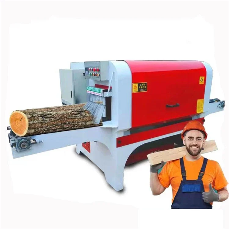 Multi blade wood cutting saw, tearing circular saw machine