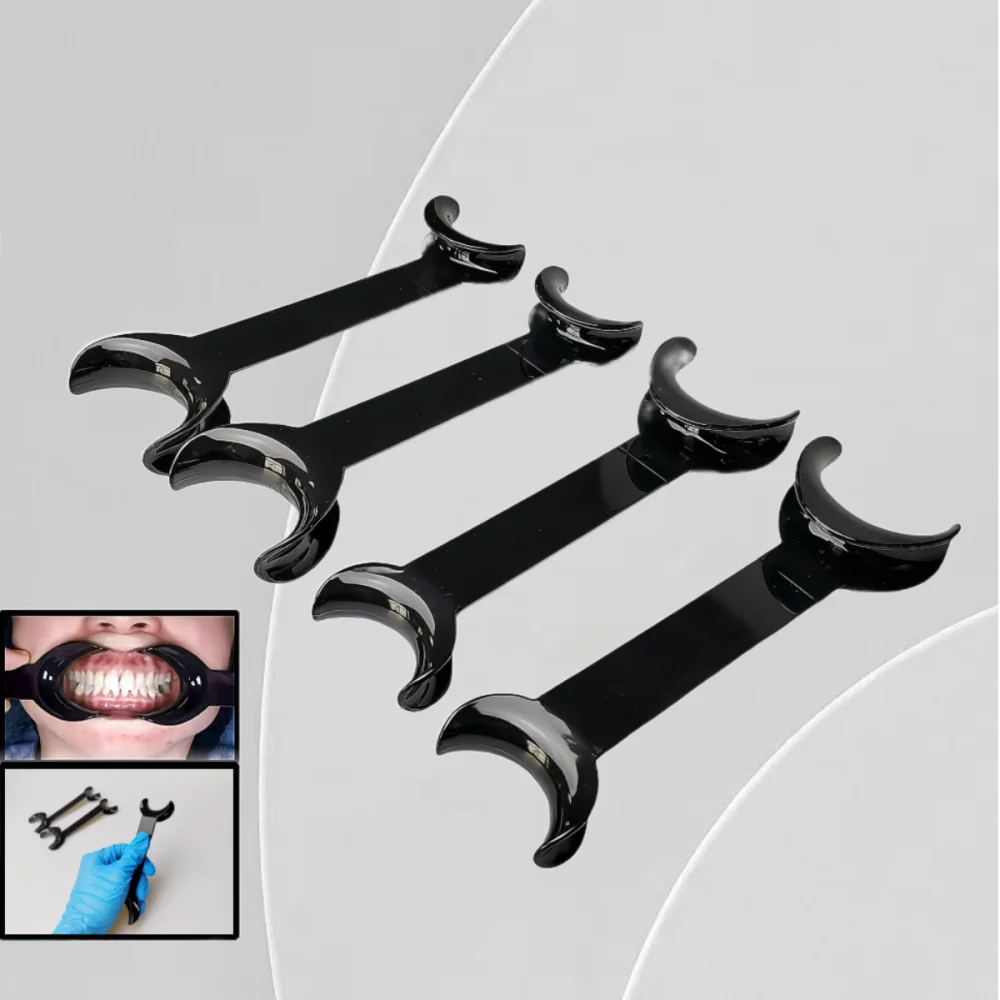 4 szt. Dental ortodontyczny otwieracz do ust w kształcie litery T policzek wargi zwijacz otwieracz wewnątrzustny Spreader materiały stomatologiczne