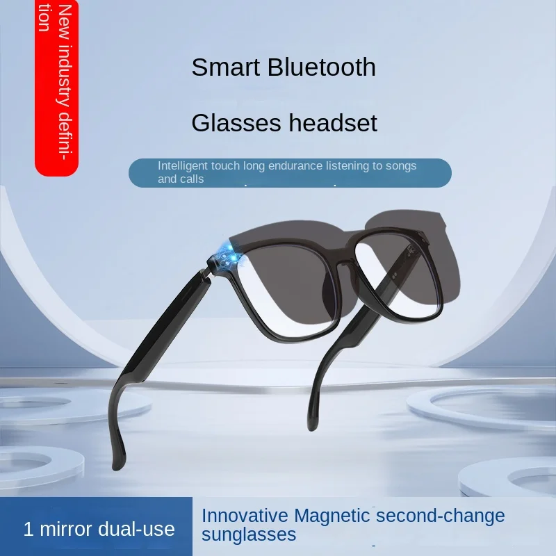 

Smart Music Glasses HD Sound Quality Wireless Bluetooth Headset Anti-UV Office Business Meeting Glasses