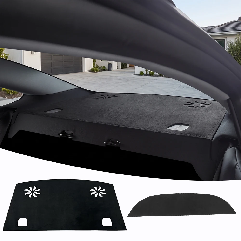 For Tesla Model 3 Highland Dashboard UV Protection Cover Pad Rear Window Light Blocking Mat Sunshade Anti-slip Mats Accessories