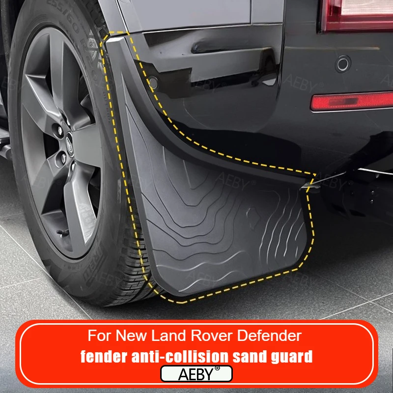 For New Land Rover Defender 2020-2026 fender splash guard,Anti-collision sand board,Front and rear wheel fenders,Accessories