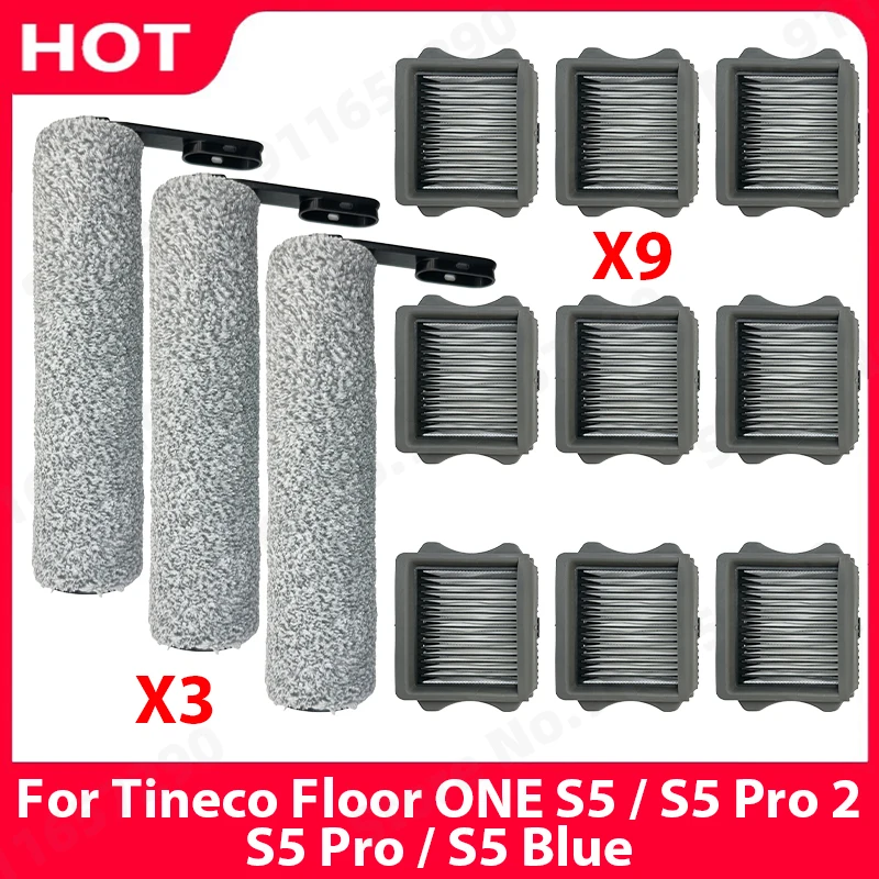 Main Roller Brush HEPA Filter Kits For Tineco Floor ONE S5 / S5 Pro 2 / S5 Pro / S5 Blue Robot Vacuum Cleaner Accessories