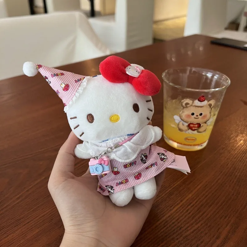 Sanrio Cartoon HelloKitty Plush Keychain Pendant Kawaii Daily Backpack Personalized Fashion Accessories Friends Holiday Gifts