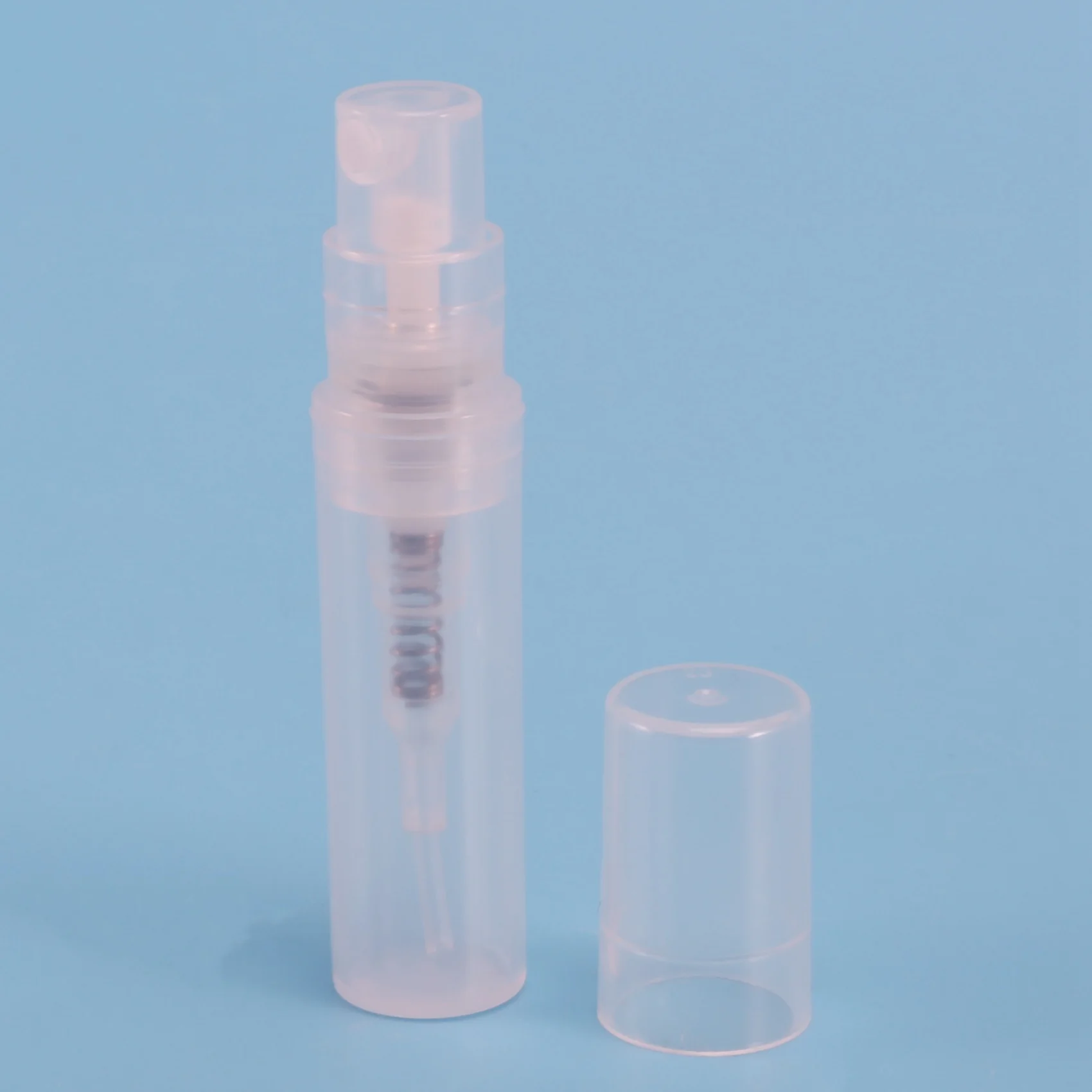 200 teile/los 2ml transparente Plastiks prüh flasche kleine kosmetische Verpackung Zerstäuber Parfüm flaschen Zerstäubung spray Flüssigkeits behälter