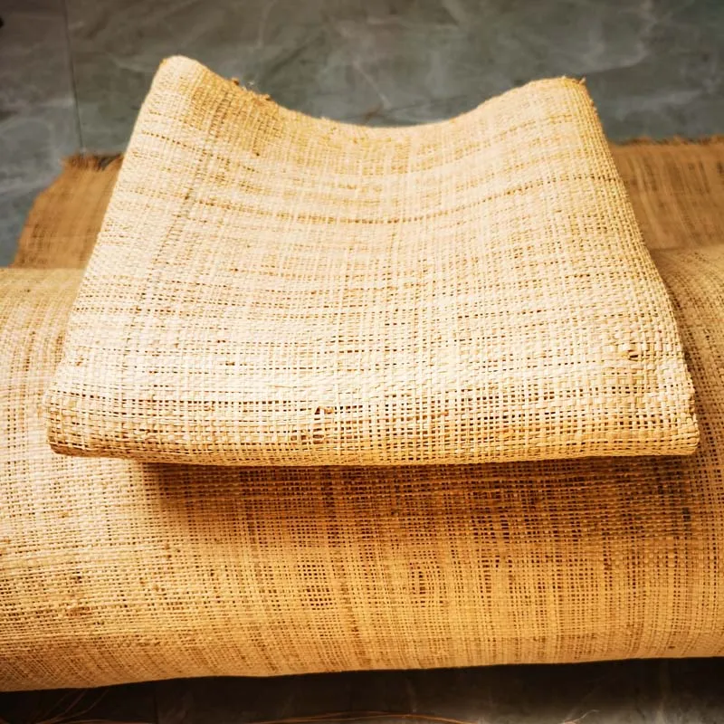 Thicker Natural Real Raffia Straw Mat Handmade Weaving Material For Repair Home Furniture Chair Table Ceiling Cabinet Wall