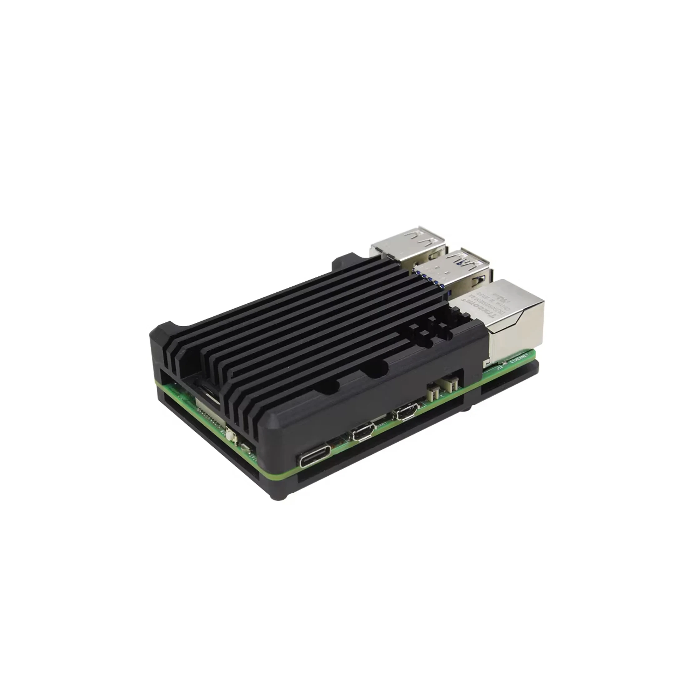 Raspberry Pi 5 Dual-Fan Cooling Case Raspberry Pi 5 Aluminium Alloy Heat Dissipation Protective Enclosure