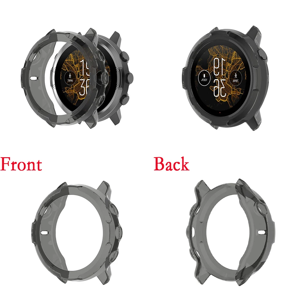 สำหรับ Suunto เคสป้องกันหน้าจอแบบนิ่มใส7นาฬิกาฝาปิดโปร่งใส TPU คุณภาพสูงกลวง