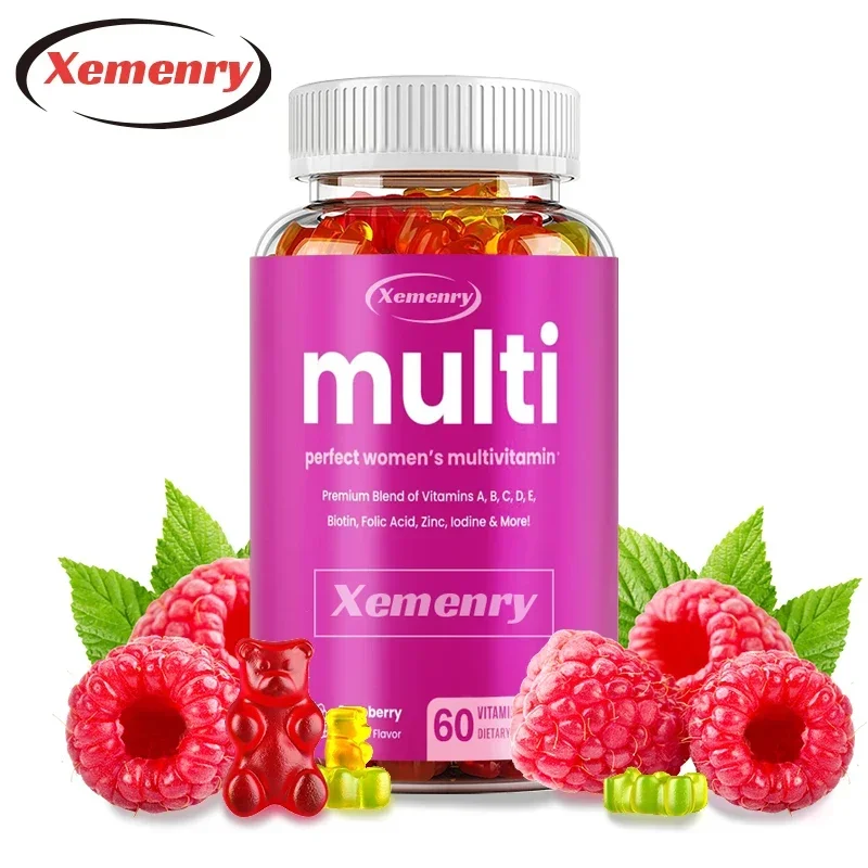 

Women's Multivitamin Gummies for Immune Support, Cellular Energy Support, Bone Health, Promote Skin, General Health