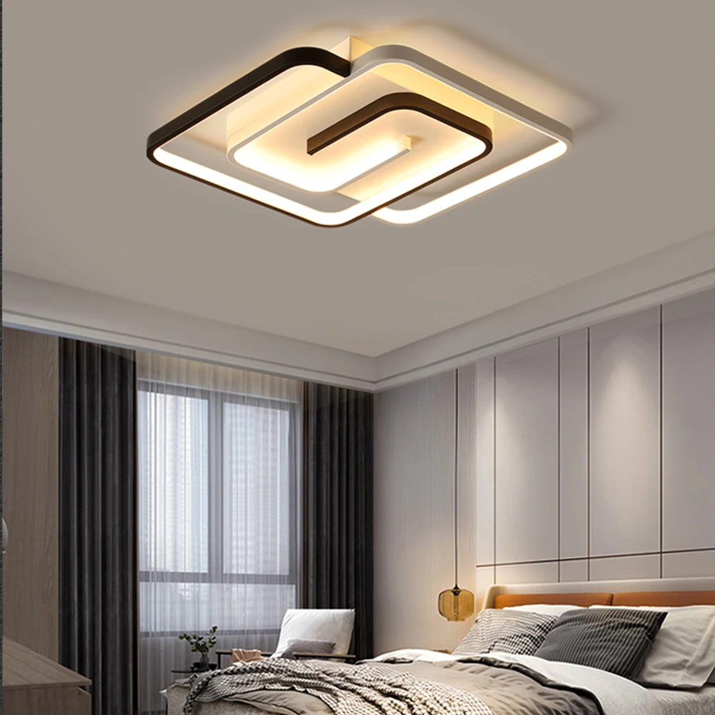 

Modern LED Ceiling Light 58W Modern Dimmable Ceiling Light With 3000K-6500K Color Temperature Remote Control For Dining Room